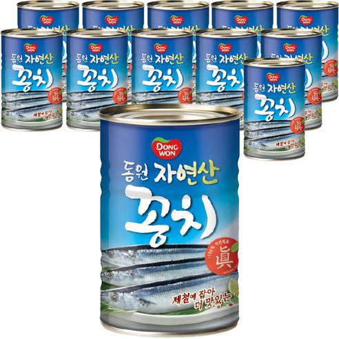 동원 꽁치 통조림, 400g, 12개
