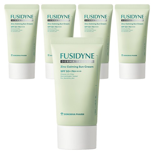 후시다인 더마 트러블 징크 카밍 선크림 SPF50+ PA++++, 5개, 50ml