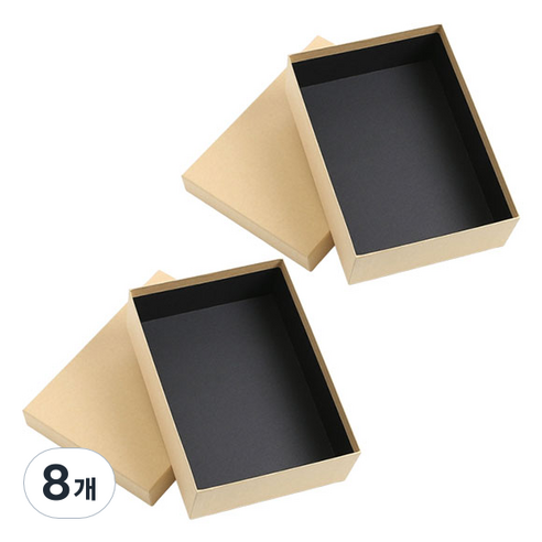 스페셜 모던 선물상자 25 x 17.5 cm, 크라프트, 8개