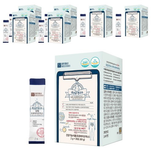 장인정신에브리데이 유산균 연구소 10억 프로바이오틱스, 30회분, 60g, 7개
