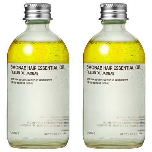 톤28 바오밥 헤어 에센셜 오일, 100ml, 2개