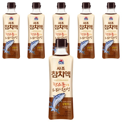 사조 참치액, 500ml, 6개