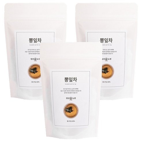 청년농원 저온가공 뽕잎차 삼각티백, 1g, 50개입, 3개