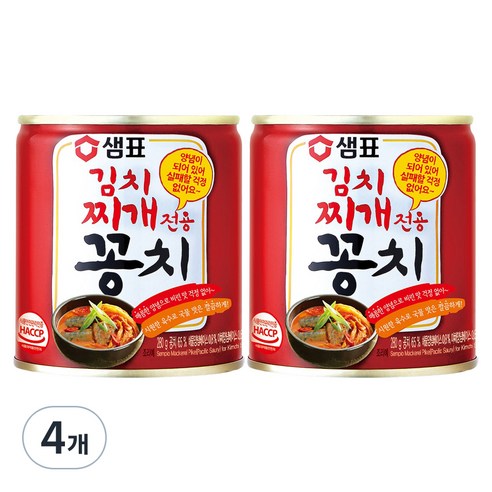 샘표 김치찌개용 꽁치, 280g, 4개
