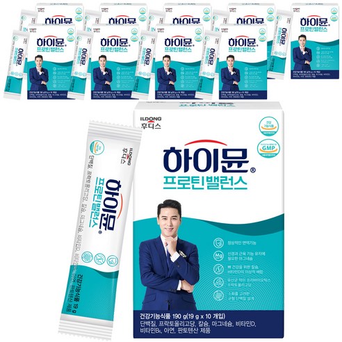 하이뮨 프로틴 밸런스 스틱형, 190g, 10개