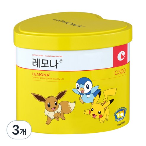경남제약 레모나산 포켓몬 에디션, 140g, 3개