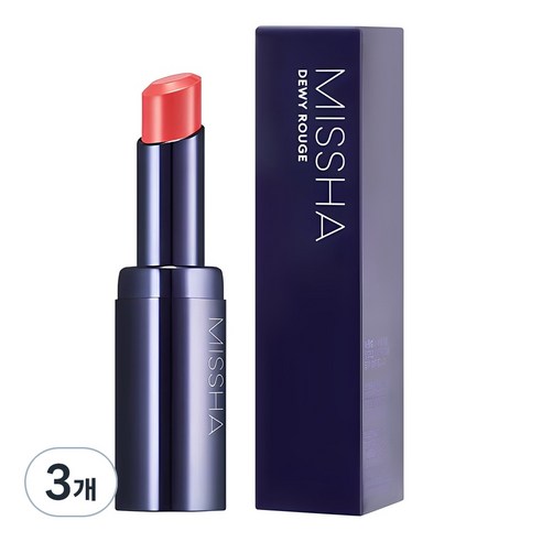 미샤 듀이 루즈 립스틱, 돌리코랄, 3.3g, 3개