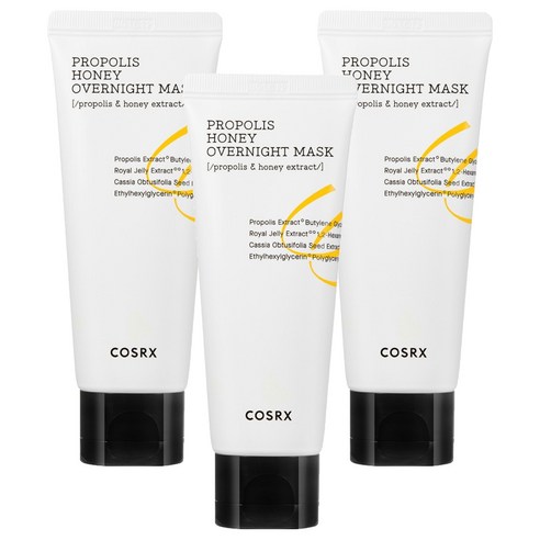 코스알엑스 풀핏 프로폴리스 허니 오버나이트 마스크, 60ml, 3개