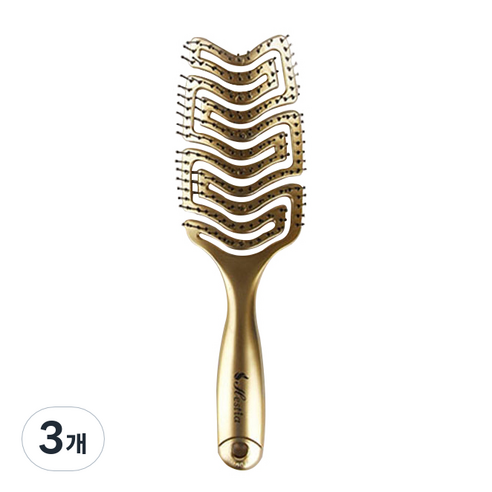 헤스티아 플렉시 벤트 골드브러쉬, 혼합 색상, 3개