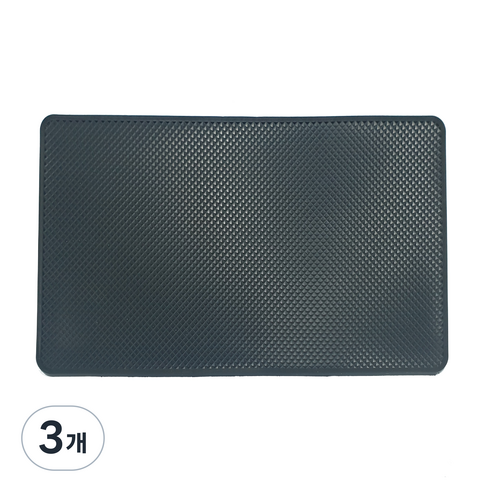쎈나인 차량용 논슬립 대형 패드 27 x 15 cm, 3개