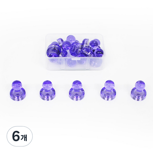 칼라 체스 자석홀더 XS 10p, 청보라, 6개