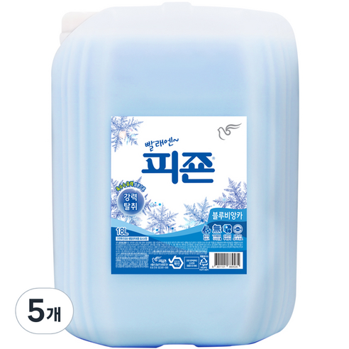 피죤 레귤러 블루비앙카, 18L, 5개