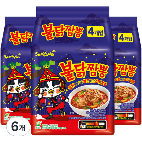 삼양 불닭짬뽕 140g, 24개