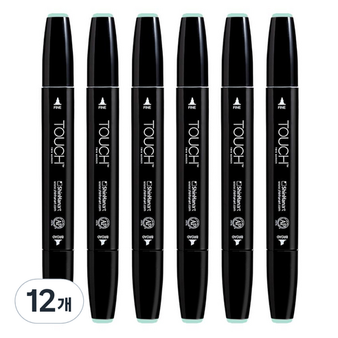 신한화구 터치 트윈마카 179 AQUA MINT 179, 1색, 12개