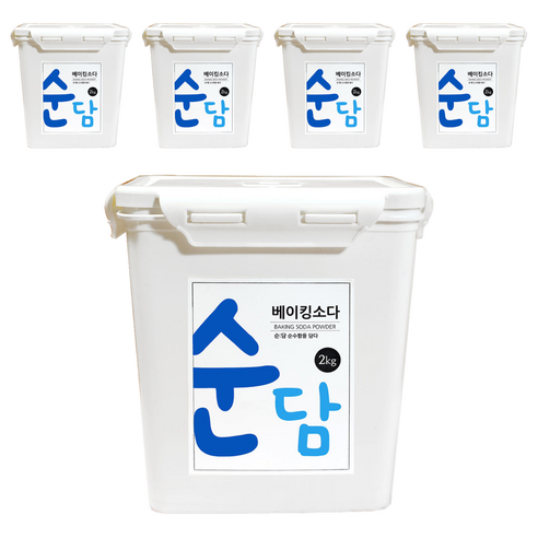 순담 베이킹소다, 2kg, 5개