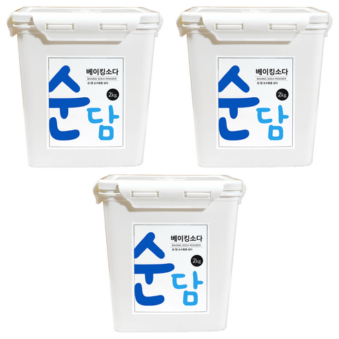 순담 베이킹소다, 2kg, 3개
