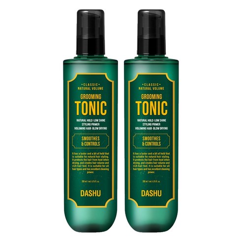 다슈 클래식 내추럴 볼륨 그루밍 토닉 펌프, 2개, 200ml