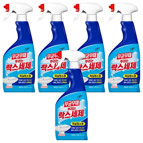 무균무때 뿌리는 락스세제, 900ml, 5개