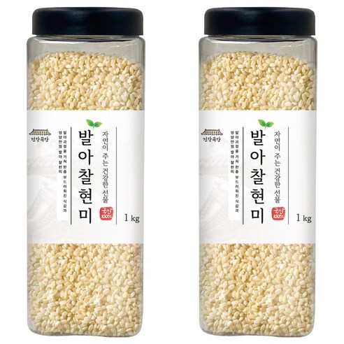 건강곡간 발아찰현미, 1kg, 2개