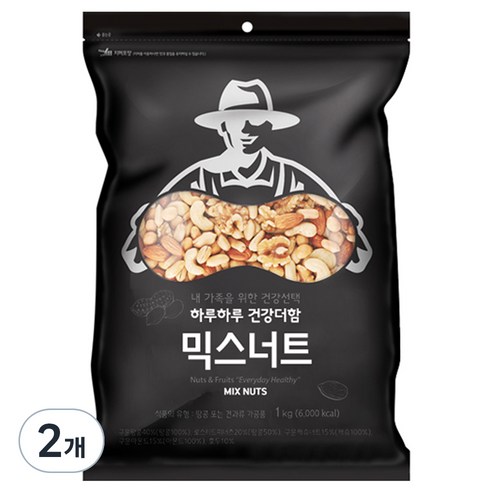 [넛츠팜] 믹스너트, 1kg, 2개