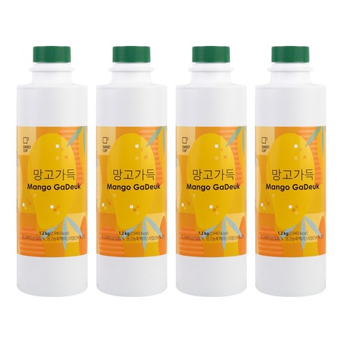스위트컵 망고가득 농축액, 4개, 1.2kg