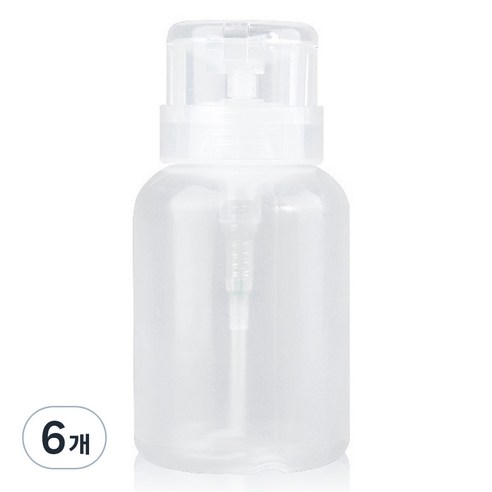 네일 디스펜서 리무버 공병 220ml, 6개, 투명