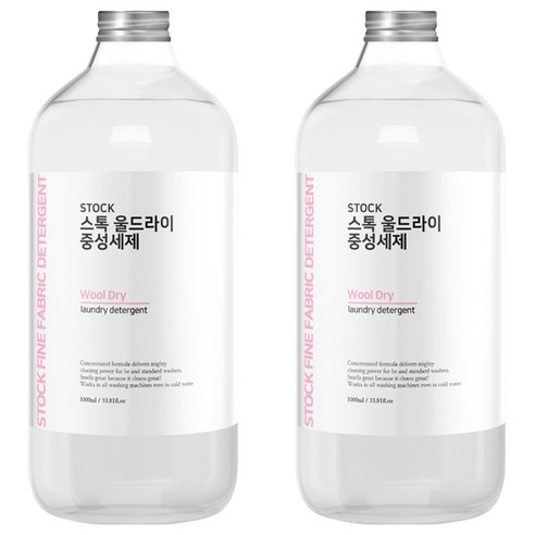STOCK 울드라이 중성세제 본품, 1L, 2개