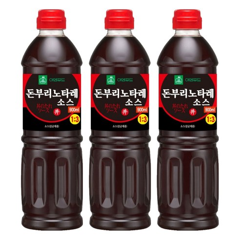 이엔푸드 돈부리노타레 소스, 900ml, 3개