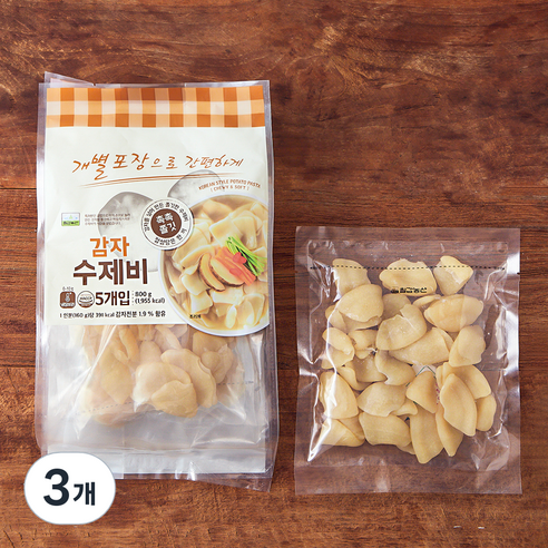 칠갑농산 감자수제비 5개입, 800g, 3개
