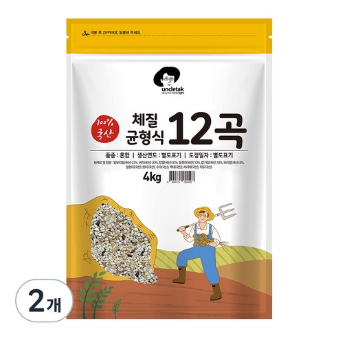 엉클탁 체질균형식 12곡, 4kg, 2개