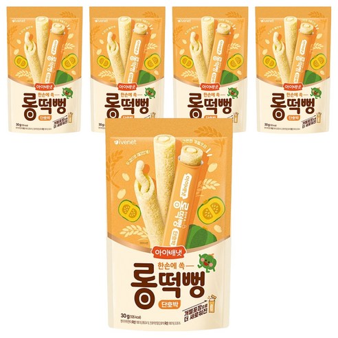아이배냇 한손에 쏙 롱떡뻥, 5개, 30g, 단호박맛