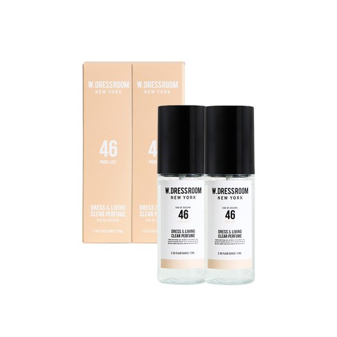 더블유드레스룸 드레스 & 리빙 클리어 퍼퓸 S2 70ml, No 46 퓨어릴리, 2개입