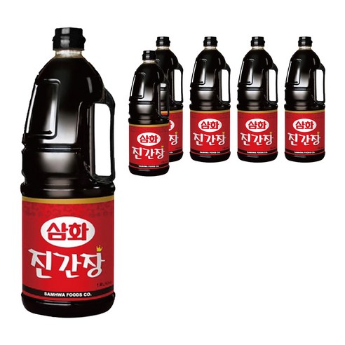 삼화식품 진간장, 1.8L, 6개