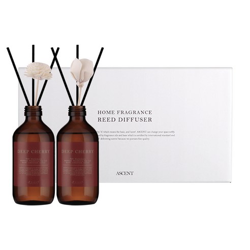 에이센트 네이처 디퓨저 본품형 200ml x 2p 세트, 딥체리, 1개