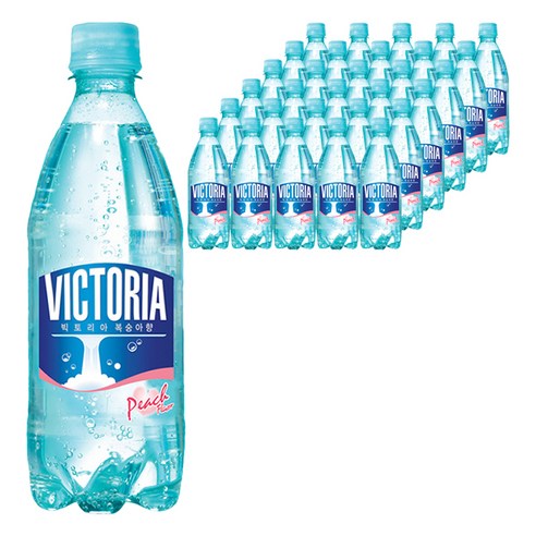 웅진 빅토리아 복숭아향 탄산음료, 500ml, 40개