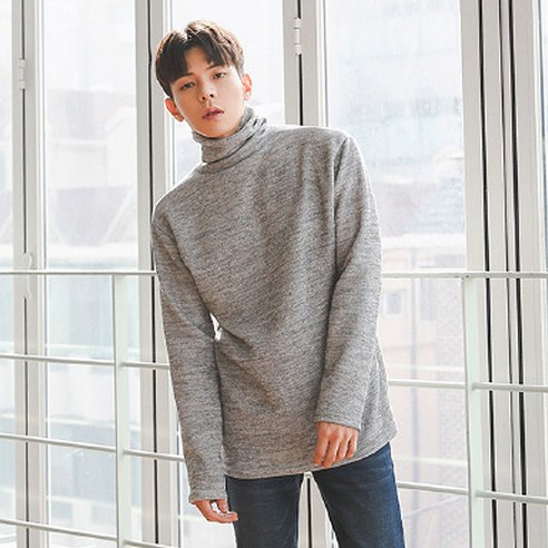 맨타임 남성용 QZA 12컬러 마일드 기본 폴라 티셔츠