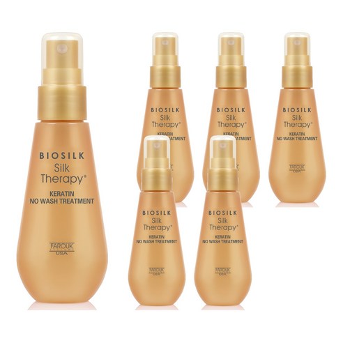 실크테라피 케라틴 노워시 트리트먼트 헤어미스트, 6개, 60ml