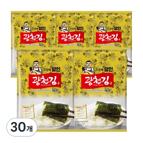 광천김 3대째 달인 재래 전장김, 20g, 30개