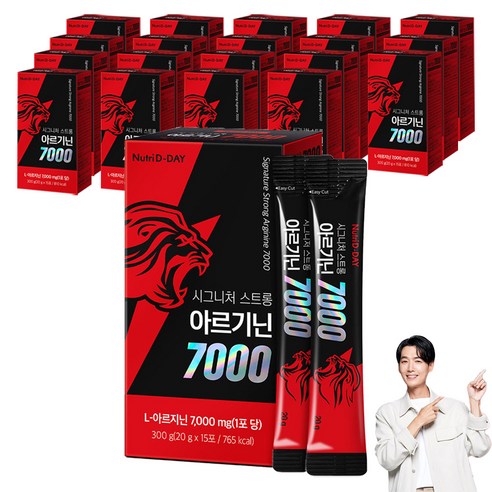 뉴트리디데이 시그니처 스트롱 아르기닌 7000 액상스틱 15p, 300g, 20개