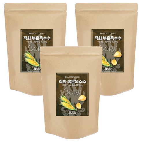 로얄푸드 직화볶음 옥수수차, 500g, 3개, 1개입