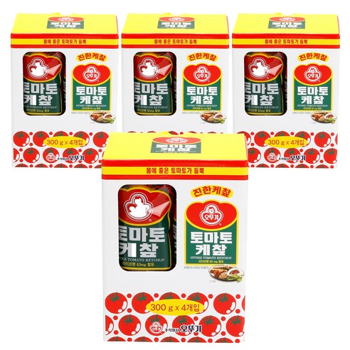 오뚜기 진한 토마토케찹, 300g, 16개