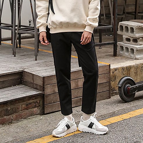 맨타임 PHG 따뜻한 면기모 데일리 밴딩 팬츠