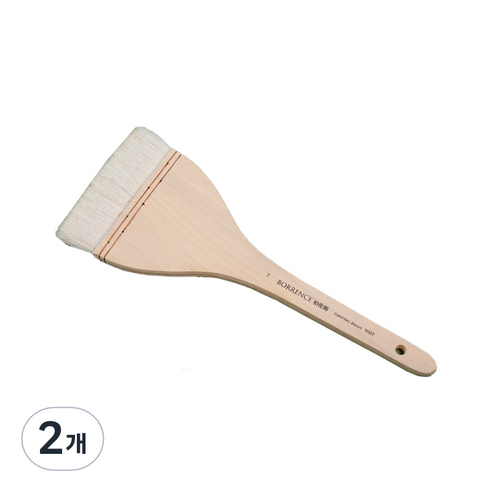 마이데일리 미술 수채화 캔버스 붓, 2개, 7호