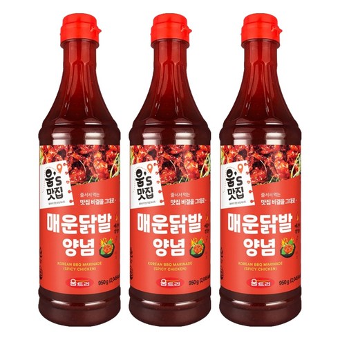 움트리 움쉐프의 매운닭발 양념, 950g, 3개