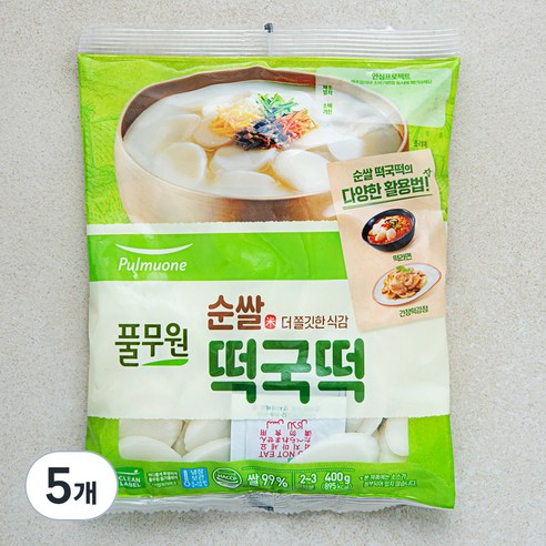 풀무원 순쌀 떡국떡, 400g, 5개