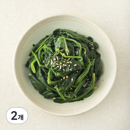 집반찬연구소 시금치나물, 120g, 2개