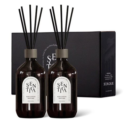 센티카 프리미엄 대용량 디퓨저 500ml x 2p, 소프트코튼, 2개