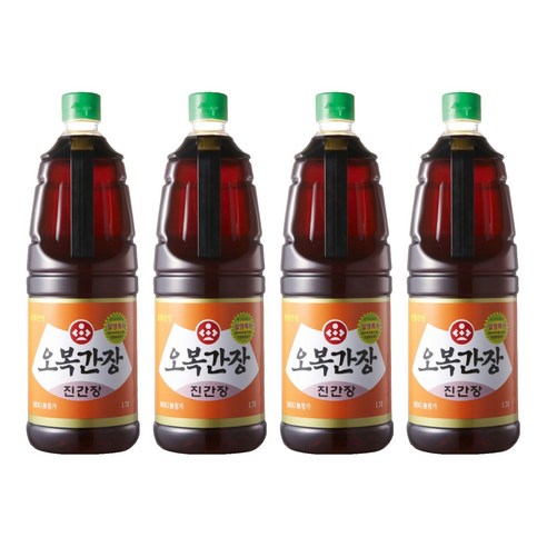 오복식품 오복간장 진간장, 1.7L, 4개