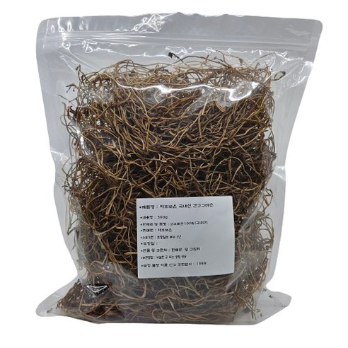 약초보은 국내산 건고구마순, 300g, 1개