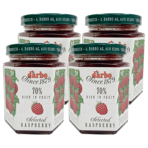 다보 라즈베리잼, 200g, 4개